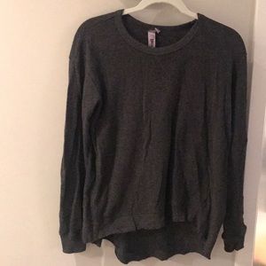 Wilt dark gray waffle sweater size small